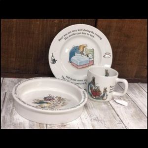 Wedgwood Peter Rabbit Plate Cup Bowl Set Etruria